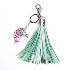 pusheen USB Mermaid Cat 3 in 1 Tassel Charging Cable Brand